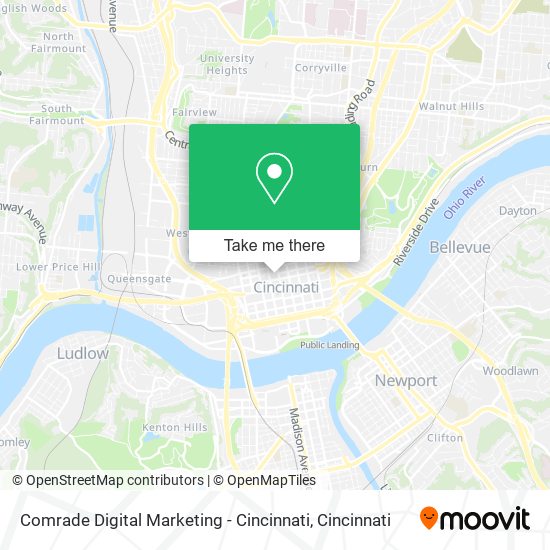 Comrade Digital Marketing - Cincinnati map