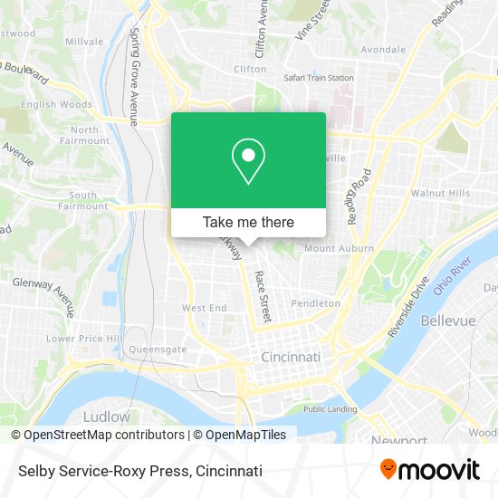 Mapa de Selby Service-Roxy Press