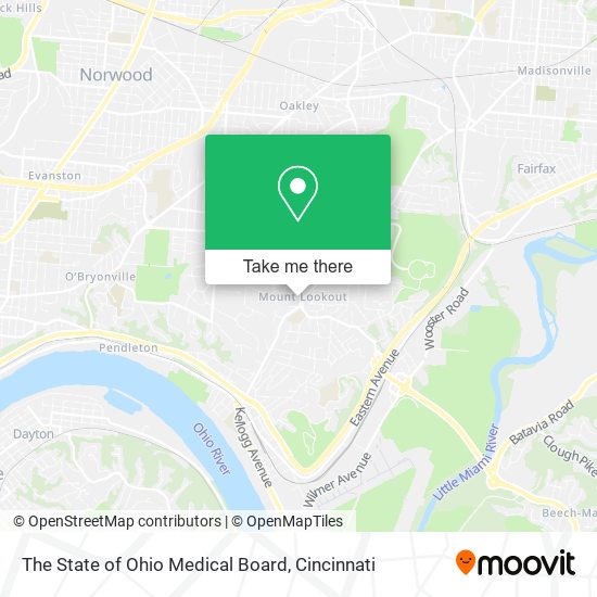 Mapa de The State of Ohio Medical Board