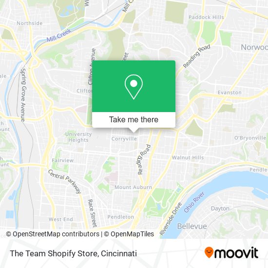 The Team Shopify Store map