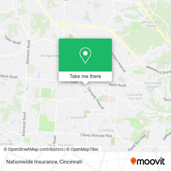 Mapa de Nationwide Insurance