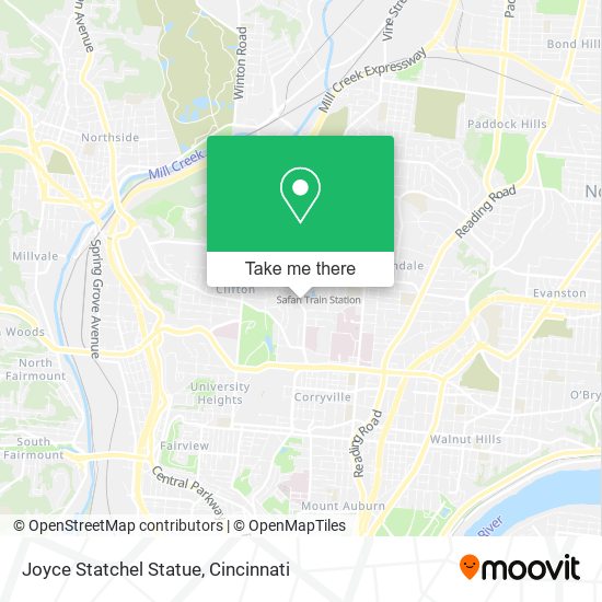 Joyce Statchel Statue map