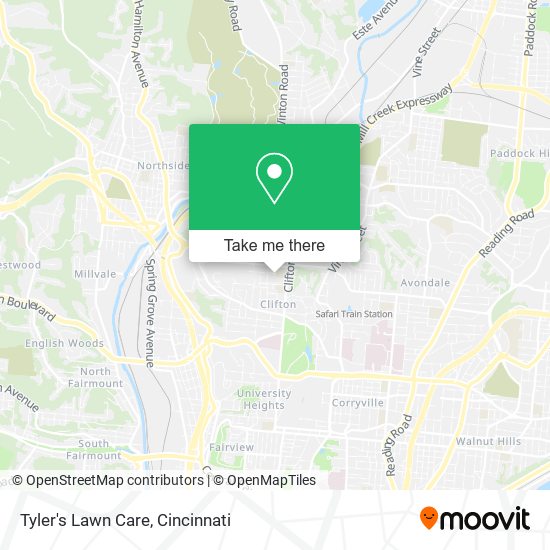 Tyler's Lawn Care map