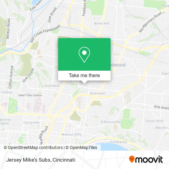 Mapa de Jersey Mike's Subs