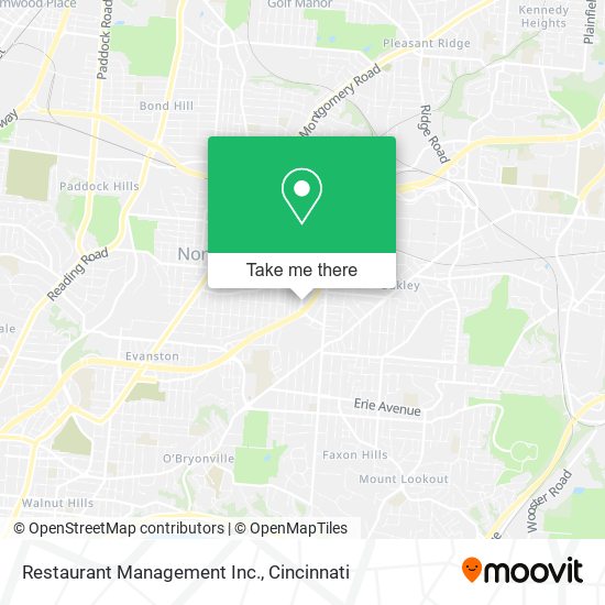 Restaurant Management Inc. map