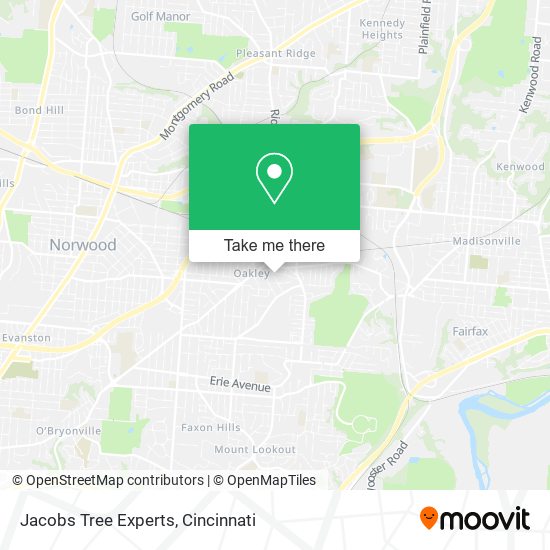 Jacobs Tree Experts map