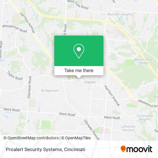 Proalert Security Systems map