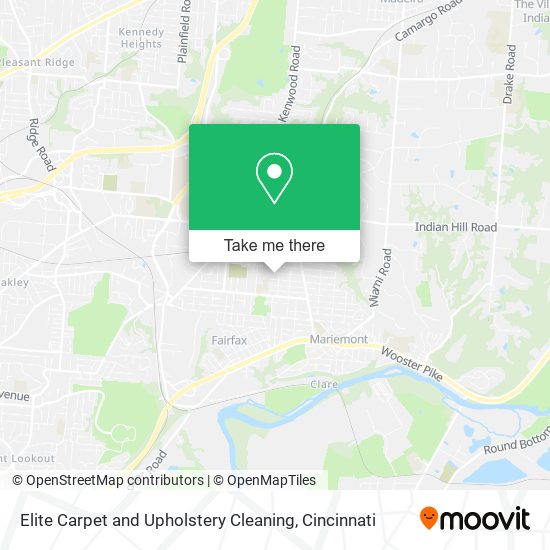 Elite Carpet and Upholstery Cleaning map