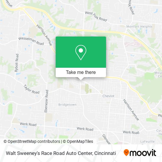 Walt Sweeney's Race Road Auto Center map