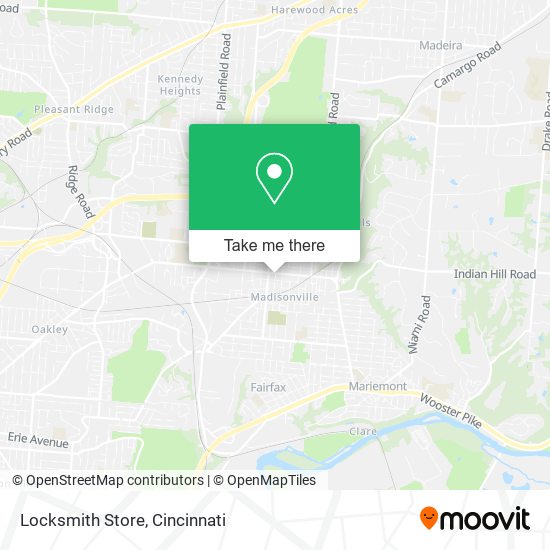 Mapa de Locksmith Store