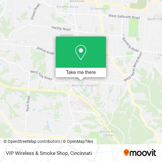 Mapa de VIP Wireless & Smoke Shop