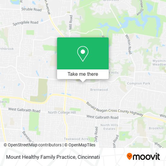 Mapa de Mount Healthy Family Practice