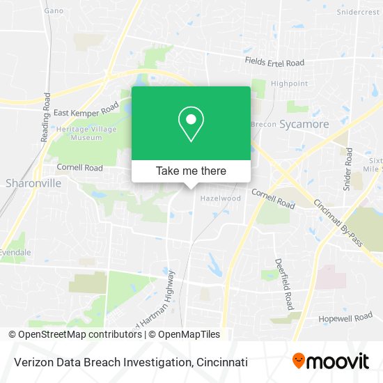 Verizon Data Breach Investigation map