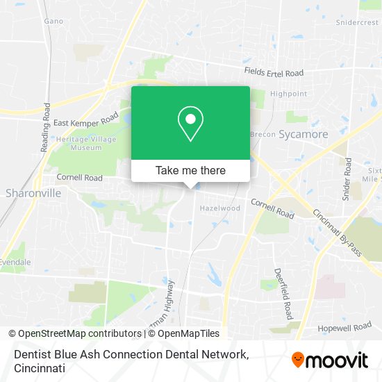 Dentist Blue Ash Connection Dental Network map