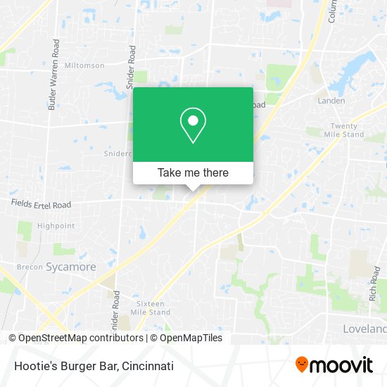 Hootie's Burger Bar map