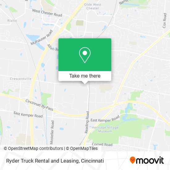 Ryder Truck Rental and Leasing map
