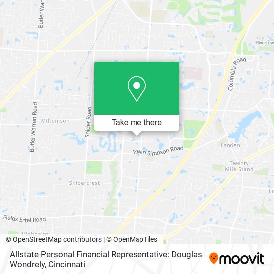 Mapa de Allstate Personal Financial Representative: Douglas Wondrely