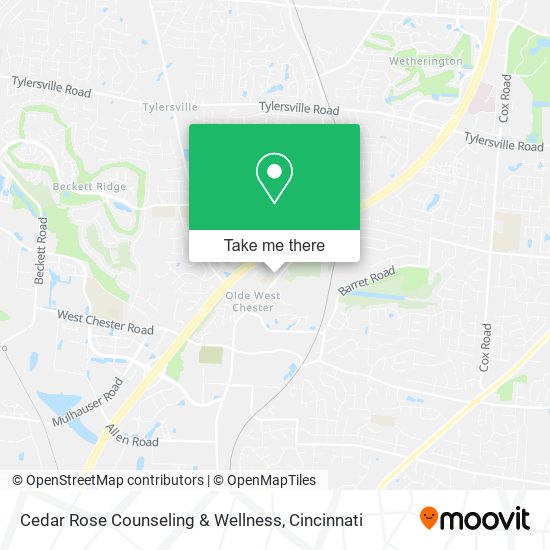 Mapa de Cedar Rose Counseling & Wellness