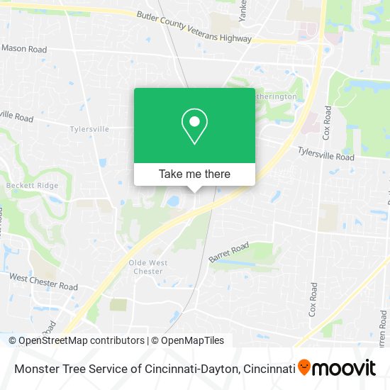 Mapa de Monster Tree Service of Cincinnati-Dayton