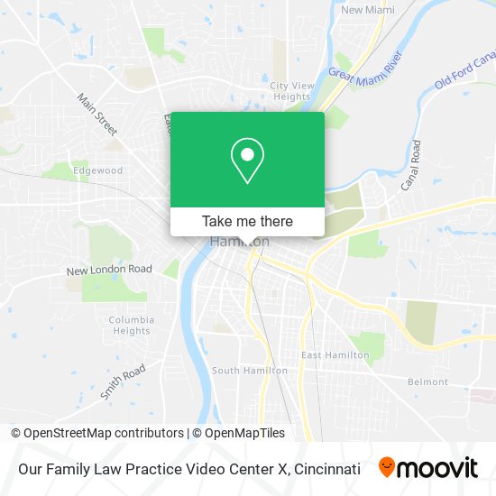 Our Family Law Practice Video Center X map