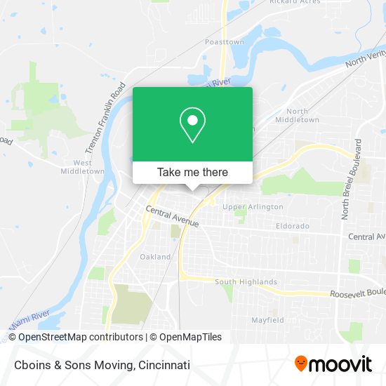 Mapa de Cboins & Sons Moving