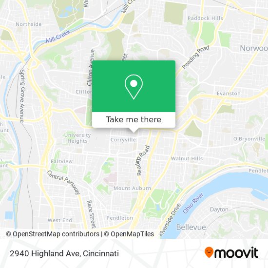 2940 Highland Ave map