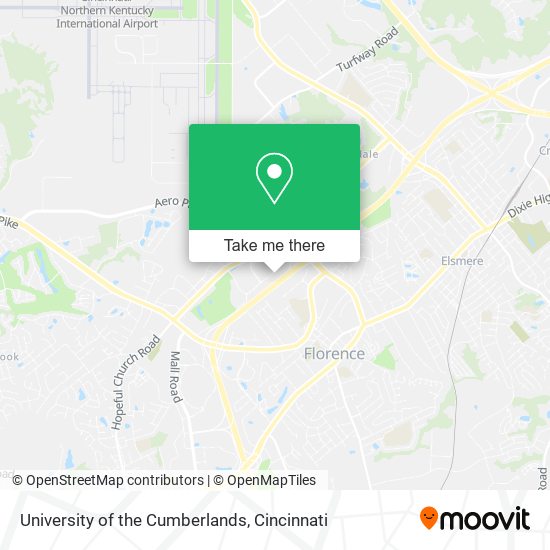 University of the Cumberlands map