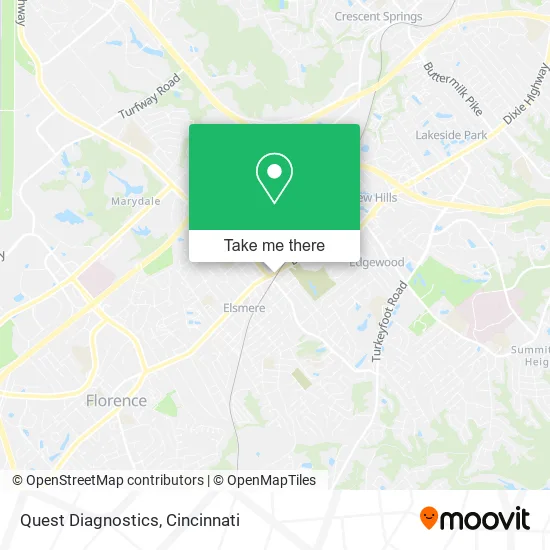 Quest Diagnostics map