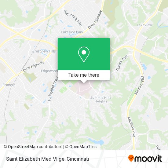 Saint Elizabeth Med Vllge map