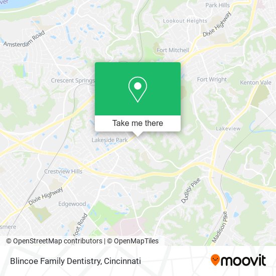 Mapa de Blincoe Family Dentistry