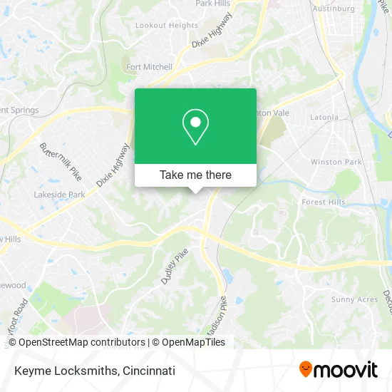 Keyme Locksmiths map