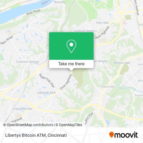 Mapa de Libertyx Bitcoin ATM