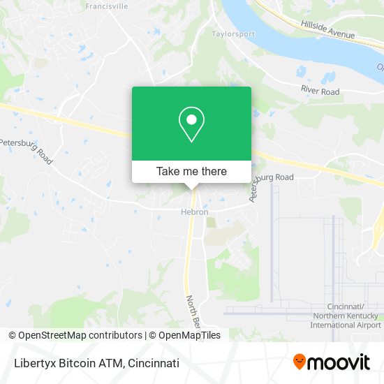 Mapa de Libertyx Bitcoin ATM