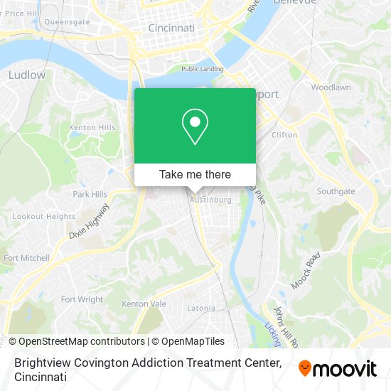 Brightview Covington Addiction Treatment Center map
