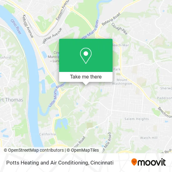 Mapa de Potts Heating and Air Conditioning