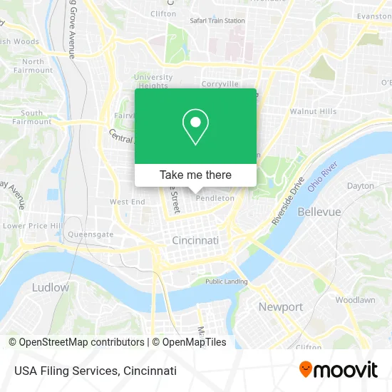 USA Filing Services map