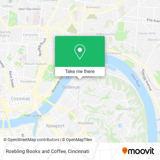 Roebling Books and Coffee map