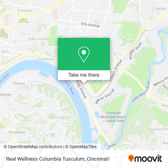 Real Wellness Columbia Tusculum map