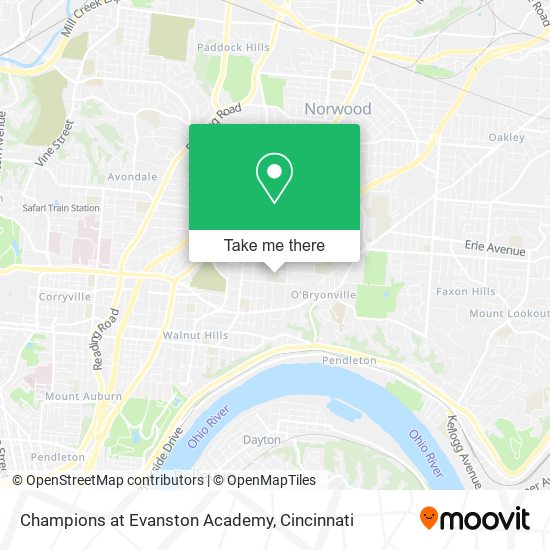 Champions at Evanston Academy map