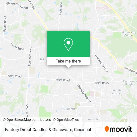 Factory Direct Candles & Glassware map