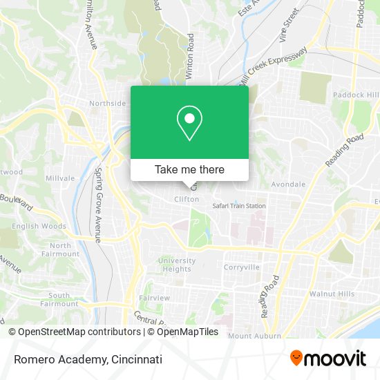 Romero Academy map