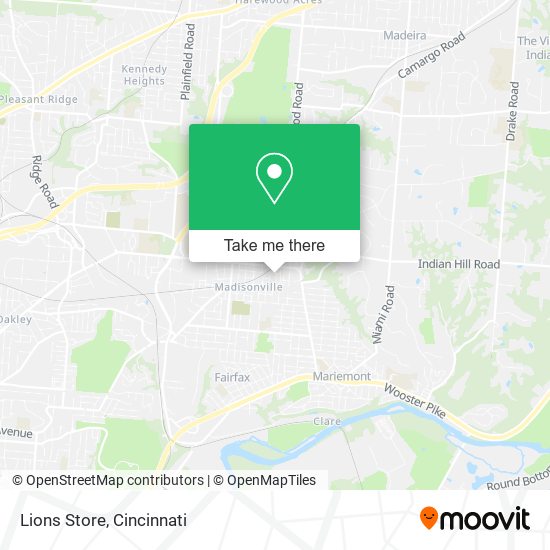 Mapa de Lions Store