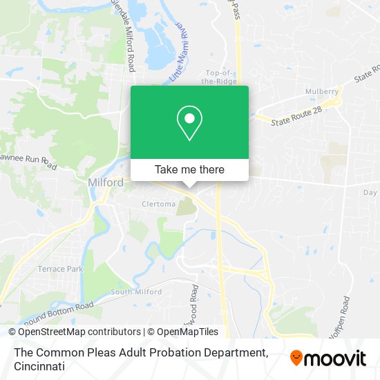 The Common Pleas Adult Probation Department map