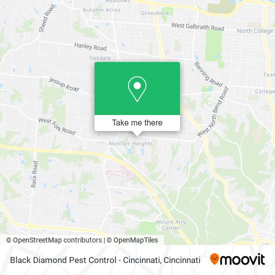 Black Diamond Pest Control - Cincinnati map