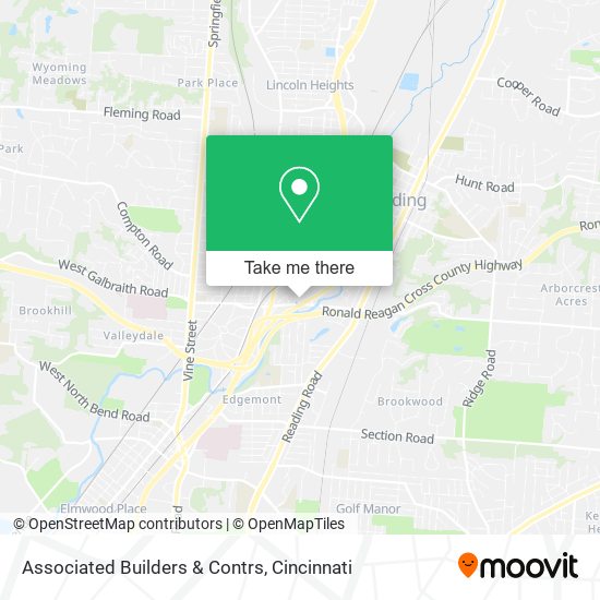 Associated Builders & Contrs map
