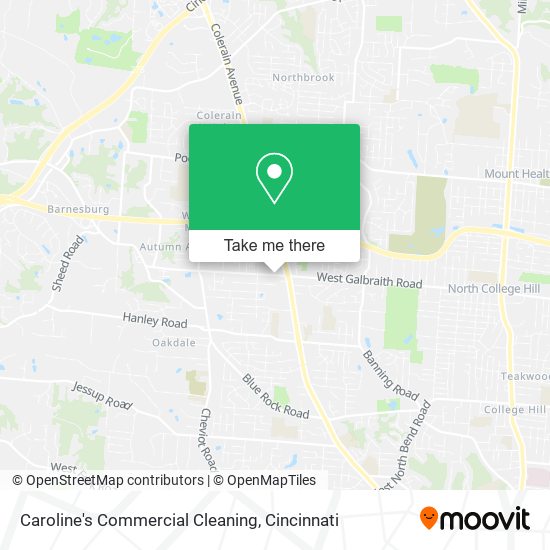Caroline's Commercial Cleaning map