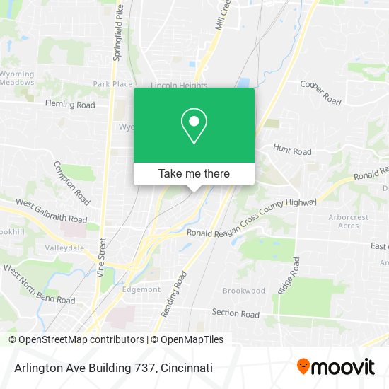 Arlington Ave Building 737 map