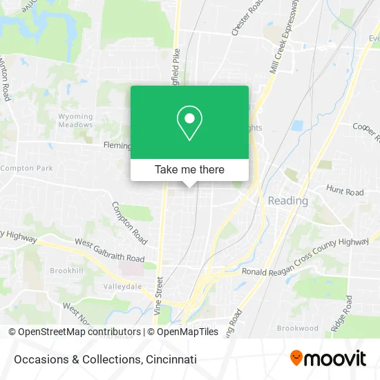 Occasions & Collections map