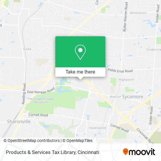 Products & Services Tax Library map
