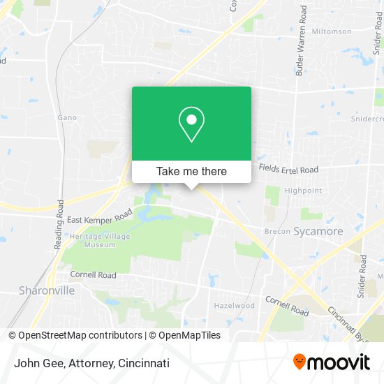 Mapa de John Gee, Attorney